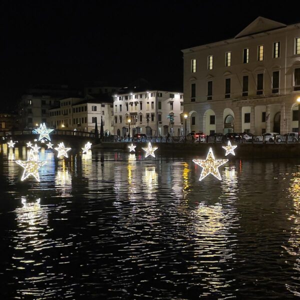 ponte Dante a Treviso veduta notturna