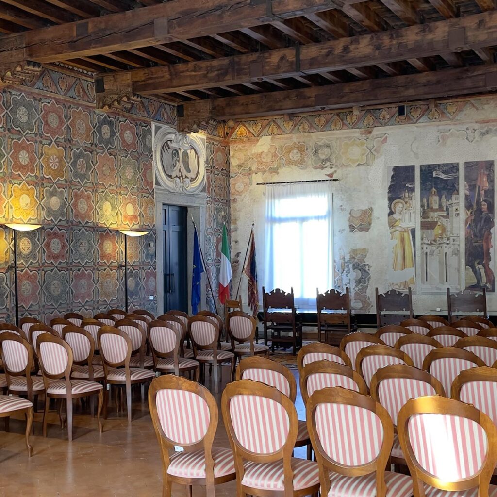 sala degli affreschi di Cà Sugana a Treviso