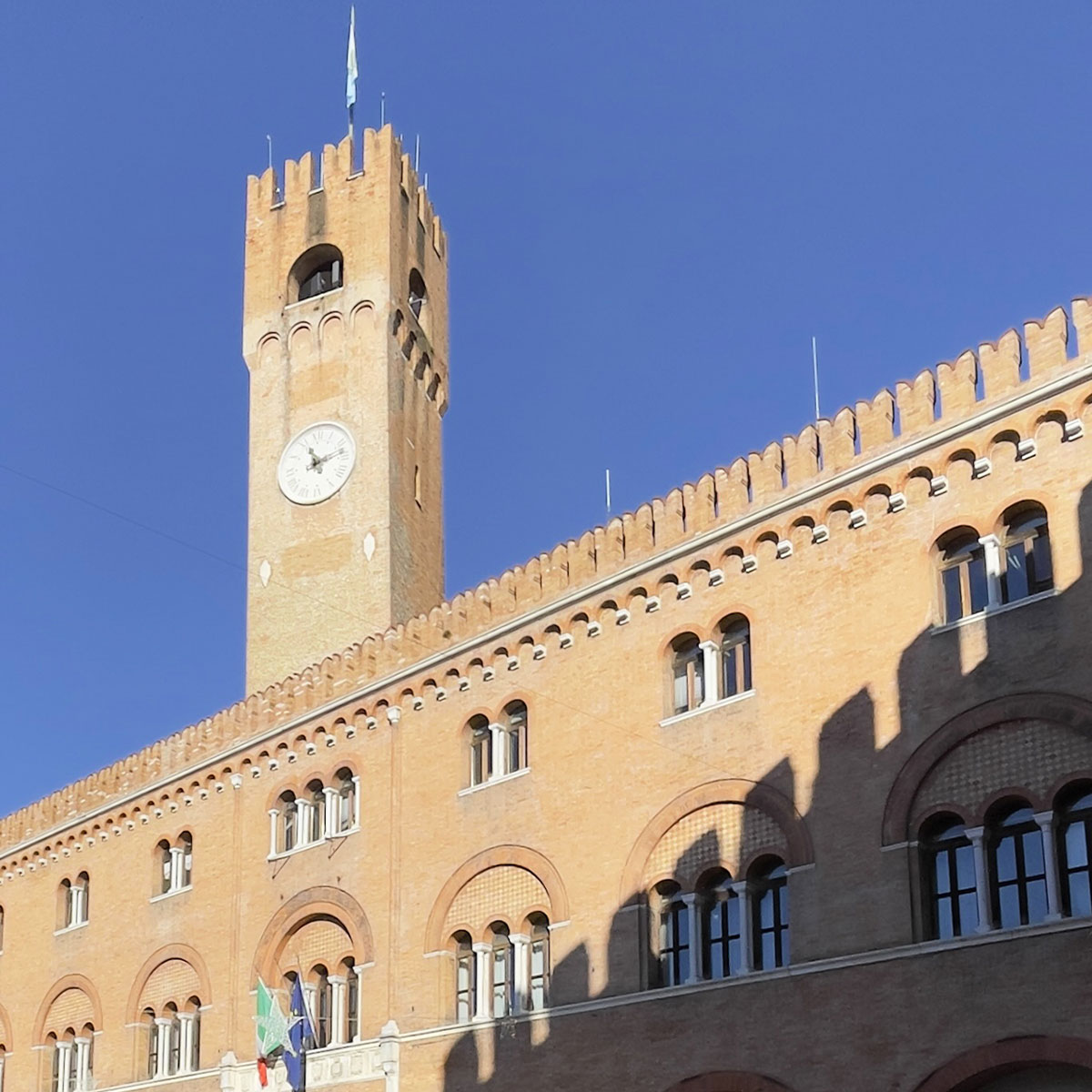 veduta di piazza dei signori a Treviso